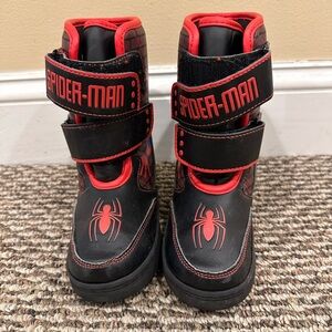 Marvel Spiderman Kids Boots - Black and Red